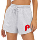 Phillies Rhinestone Sweat Shorts