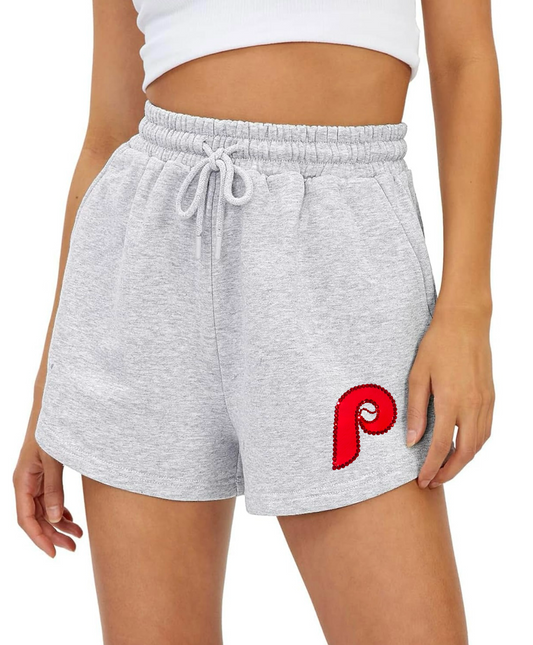 Phillies Rhinestone Sweat Shorts