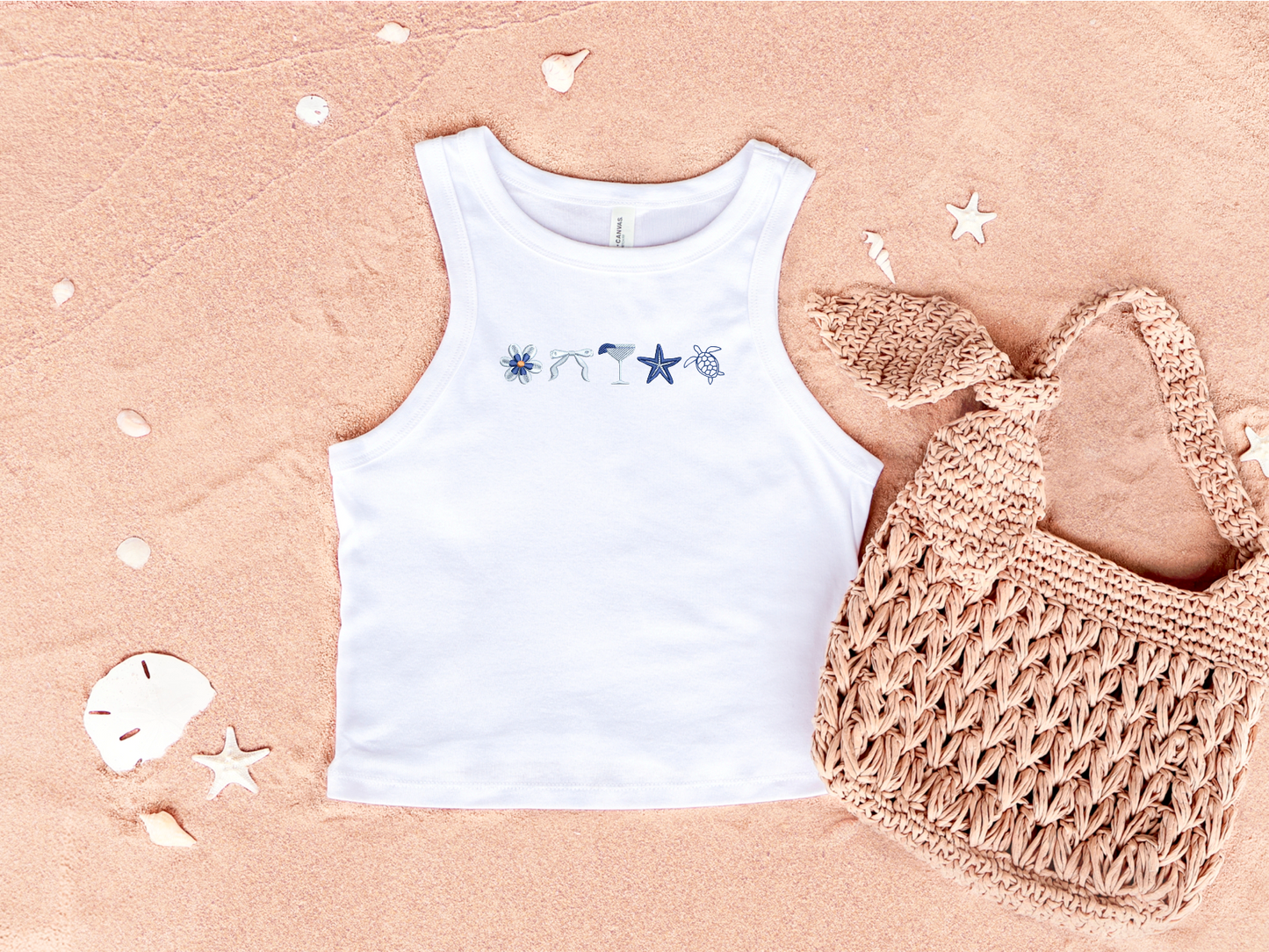 Summer Vibes Embroidered Tank